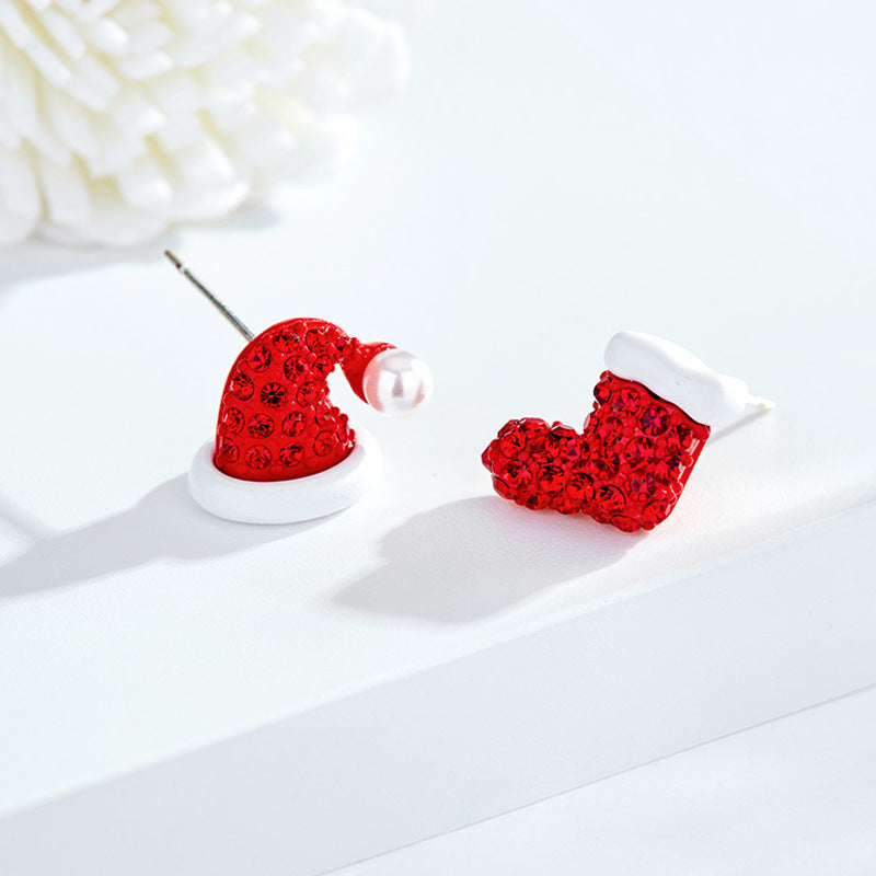 Wholesale Christmas Collection Asymmetrical Earrings
